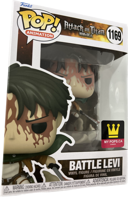 FUNKO POP! ANIMATION: ATTACK ON TITAN [A.O.T.] - BATTLE LEVI #1169 [MYPOPS EXCLUSIVE]