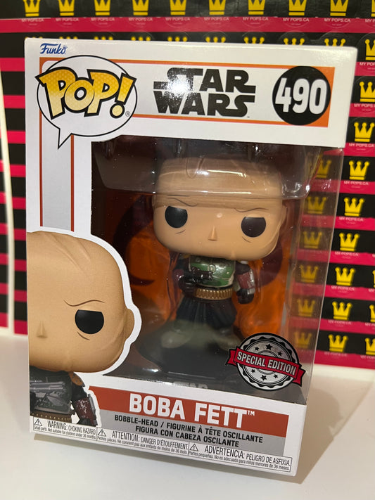 FUNKO POP! STAR WARS - MANDALORIAN BOBA FETT UNMASKED #490