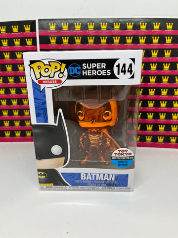 FUNKO POP! DC HEROES BATMAN ORANGE CHROME LE #144 [TOY TOKYO NYCC 2018]