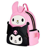 LOUNGEFLY MY MELODY AND KUROMI COSPLAY MINI BACKPACK