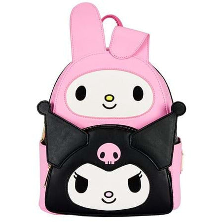 LOUNGEFLY MY MELODY AND KUROMI COSPLAY MINI BACKPACK