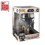 FUNKO POP! STAR WARS: THE MANDALORIAN - 10" THE MANDALORIAN W/ THE CHILD [CHROME] #380