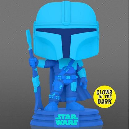 Funko Pop! Star Wars The Mandalorian Hologram Glow in the dark *Entertainment Earth Exclusive* #345