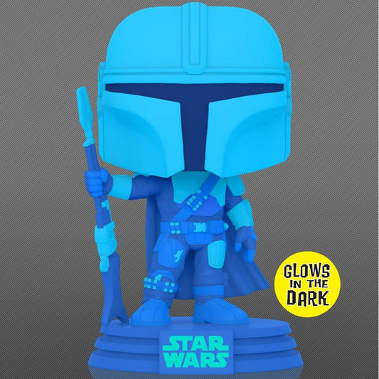 Funko Pop! Star Wars The Mandalorian Hologram Glow in the dark *Entertainment Earth Exclusive* #345