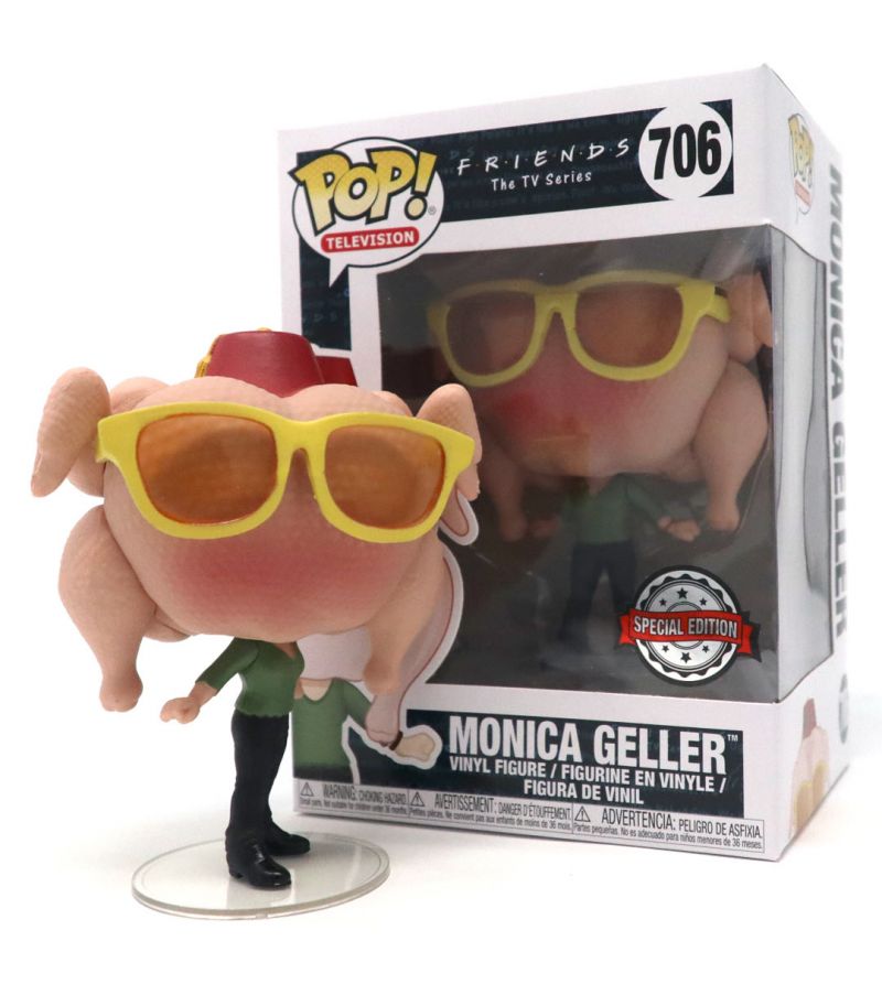 FUNKO POP! TELEVISION: FRIENDS - MONICA GELLER [TURKEY HEAD] **TARGET EXCLUSIVE** #706