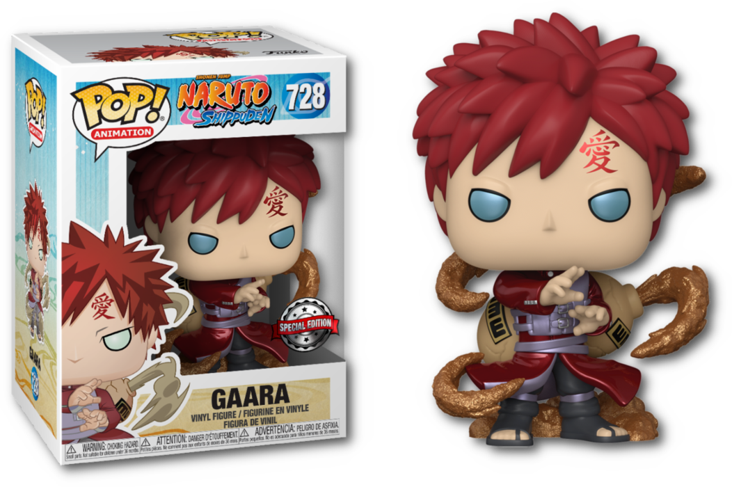 FUNKO POP! ANIMATION: NARUTO - GAARA [METALLIC] **HOT TOPIC EXCLUSIVE** #728