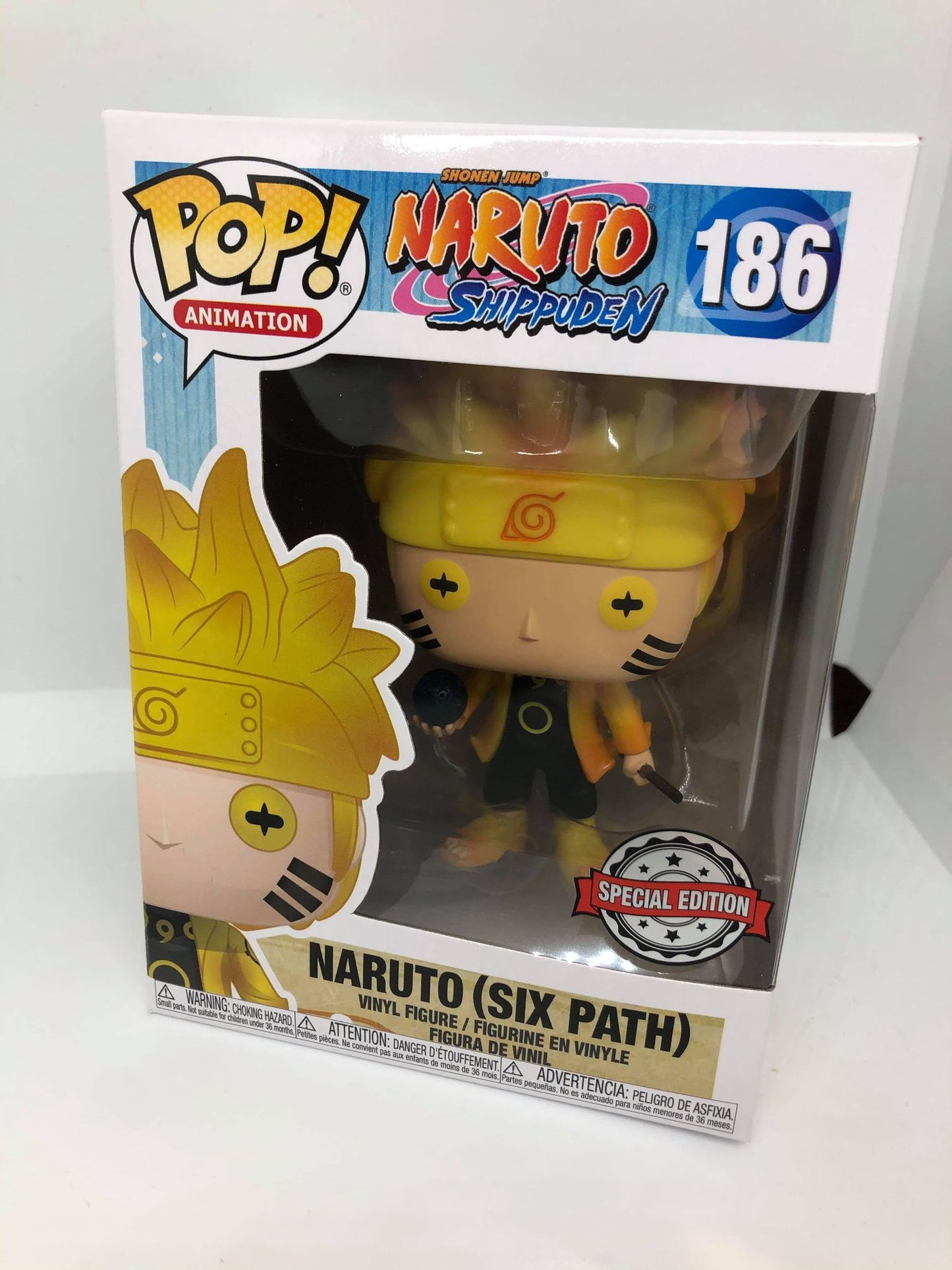 FUNKO POP! ANIMATION: NARUTO - NARUTO [SIX PATH - GITD] **HOT TOPIC EXCLUSIVE** #186