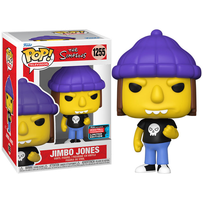 Funko Pop! Television: The Simpsons - Jimbo Jones #1255 [2022 Fall Shared Convention Exclusive - MyPops Exclusive]