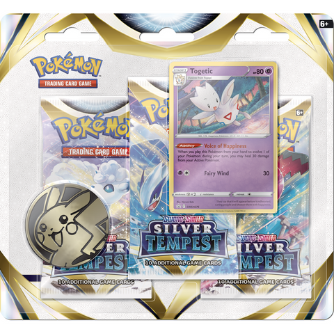 Pokemon TCG: Sword & Shield - Silver Tempest 3pc Blister Pack