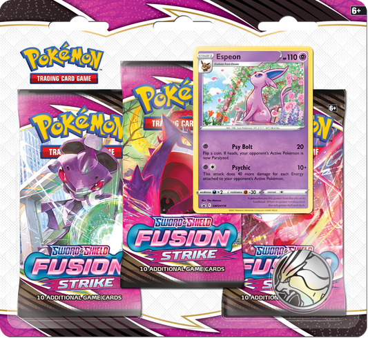 Pokemon TCG: Sword & Shield - Fusion Strike 3pc Blister Pack