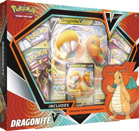 POKEMON TCG DRAGONITE V or HOOPA V BOX