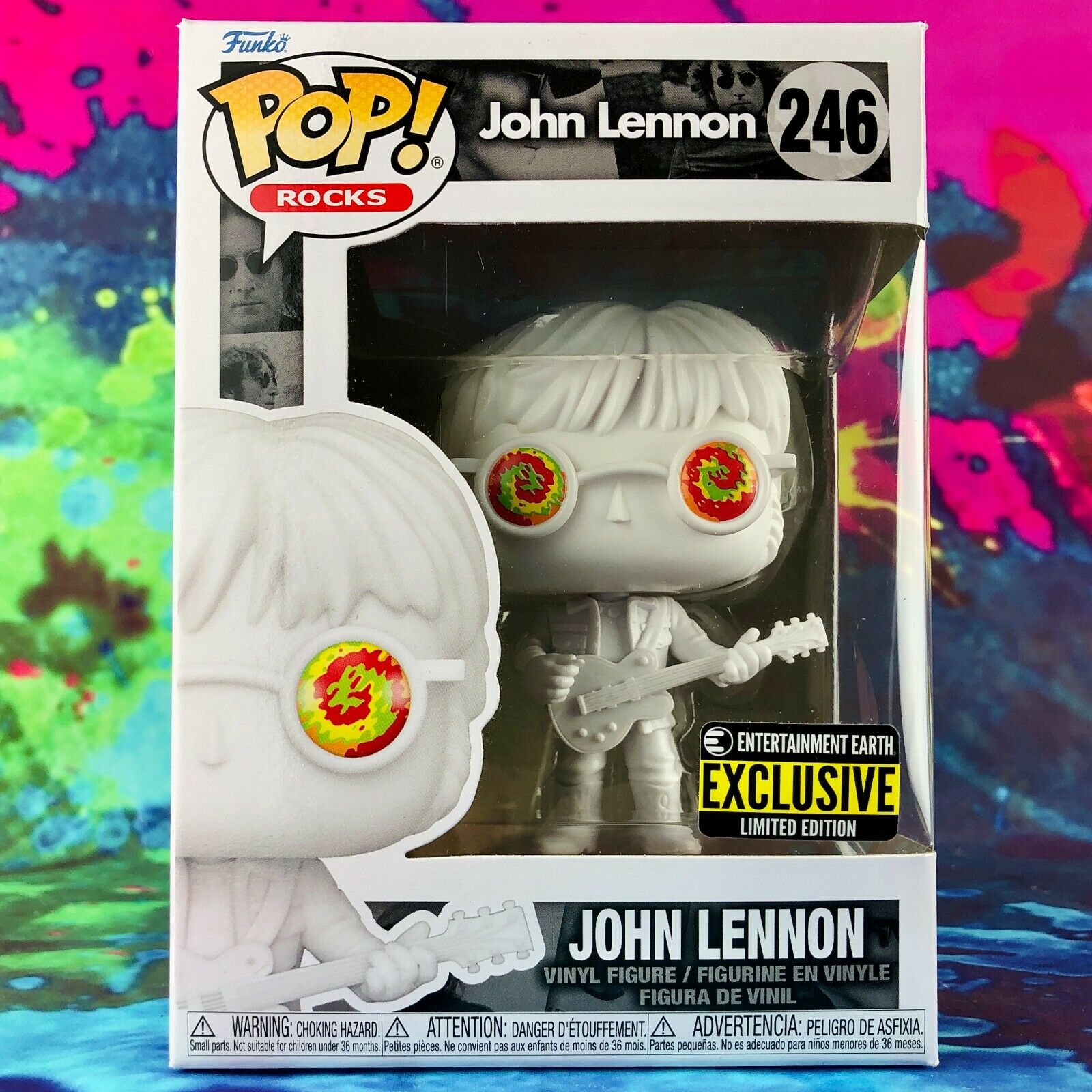 Funko Pop! John Lennon with Psychedelic Shades Entertainment Earth