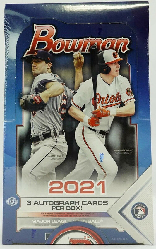 2021 MLB BOWMAN BASEBALL JUMBO BOX Factory SEALED box