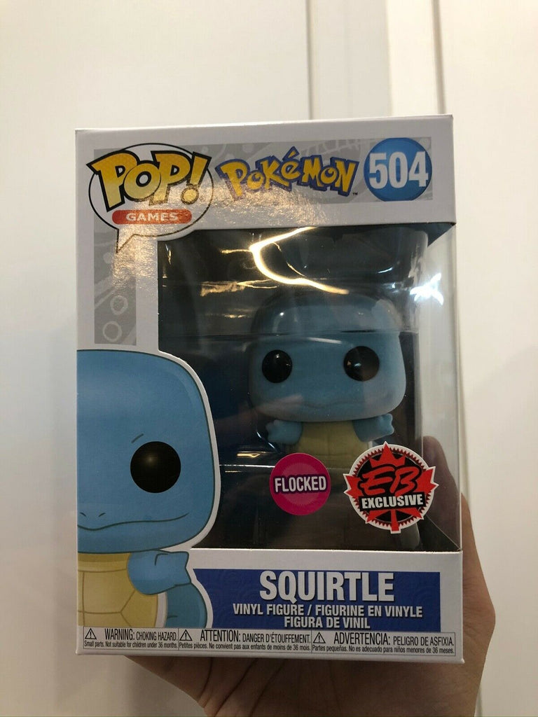 Funko Pop! Games - Pokémon - Squirtle (Flocked) 504 *EB Games Exclusiv Funko Pop! Games - Pokémon - Squirtle (Flocked) 504 *EB Games Exclusiv