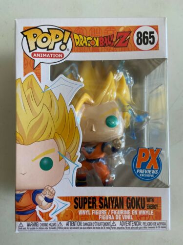 FUNKO POP! ANIMATION: DRAGON BALL Z [DBZ] - SUPER SAIYAN 2 [SSJ2] GOKU [W/ ENERGY] **PX PREVIEWS EXCLUSIVE** #865