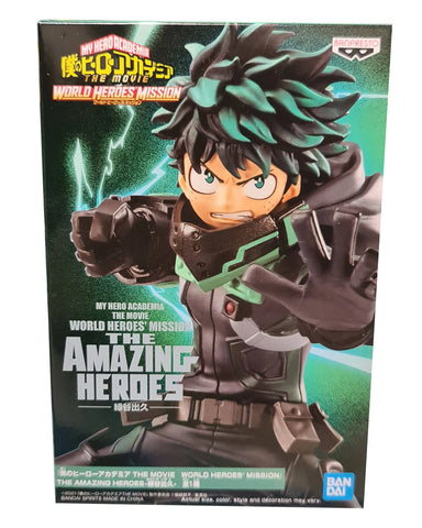 MY HERO ACADEMIA WORLD HEROES MISSION IZUKU MIDORIYA DEKU AMAZING HEROES STATUE