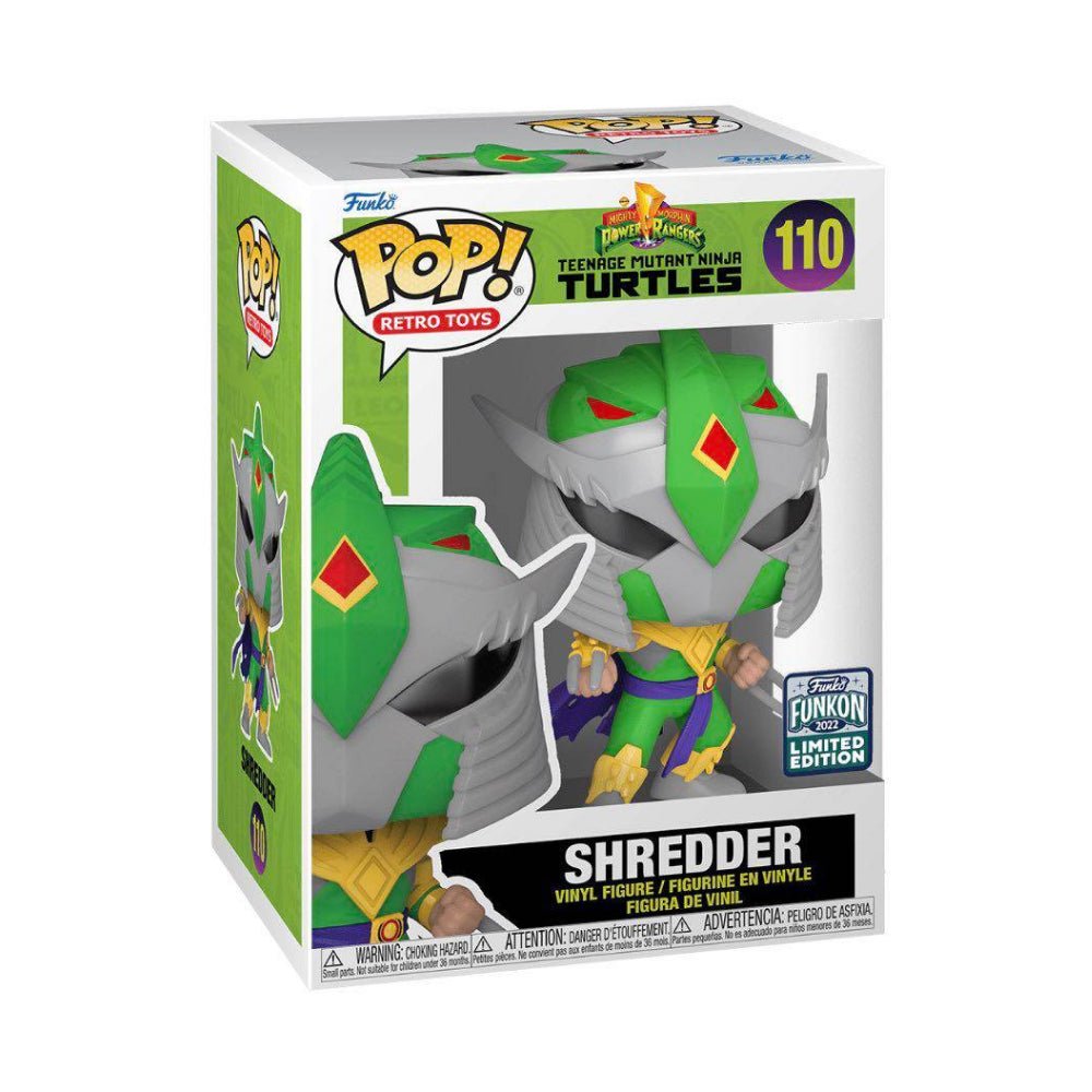 Funko Pop! TMNT X MMPR - Shredder As Green Ranger #110  [2022 Funkon Convention Exclusive]