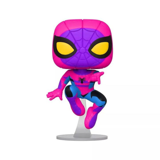 FUNKO POP & TEE - MARVEL - SPIDER-MAN [BLACK LIGHT GLOW] **TARGET EXCLUSIVE**