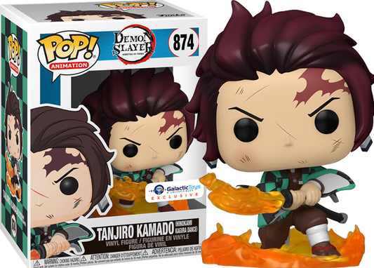 FUNKO POP! ANIMATION: DEMON SLAYER - TANJIRO KAMADO [HINOKAMI KAGURA DANCE / BREATH OF THE SUN] **GALACTIC TOYS EXCLUSIVE** #874