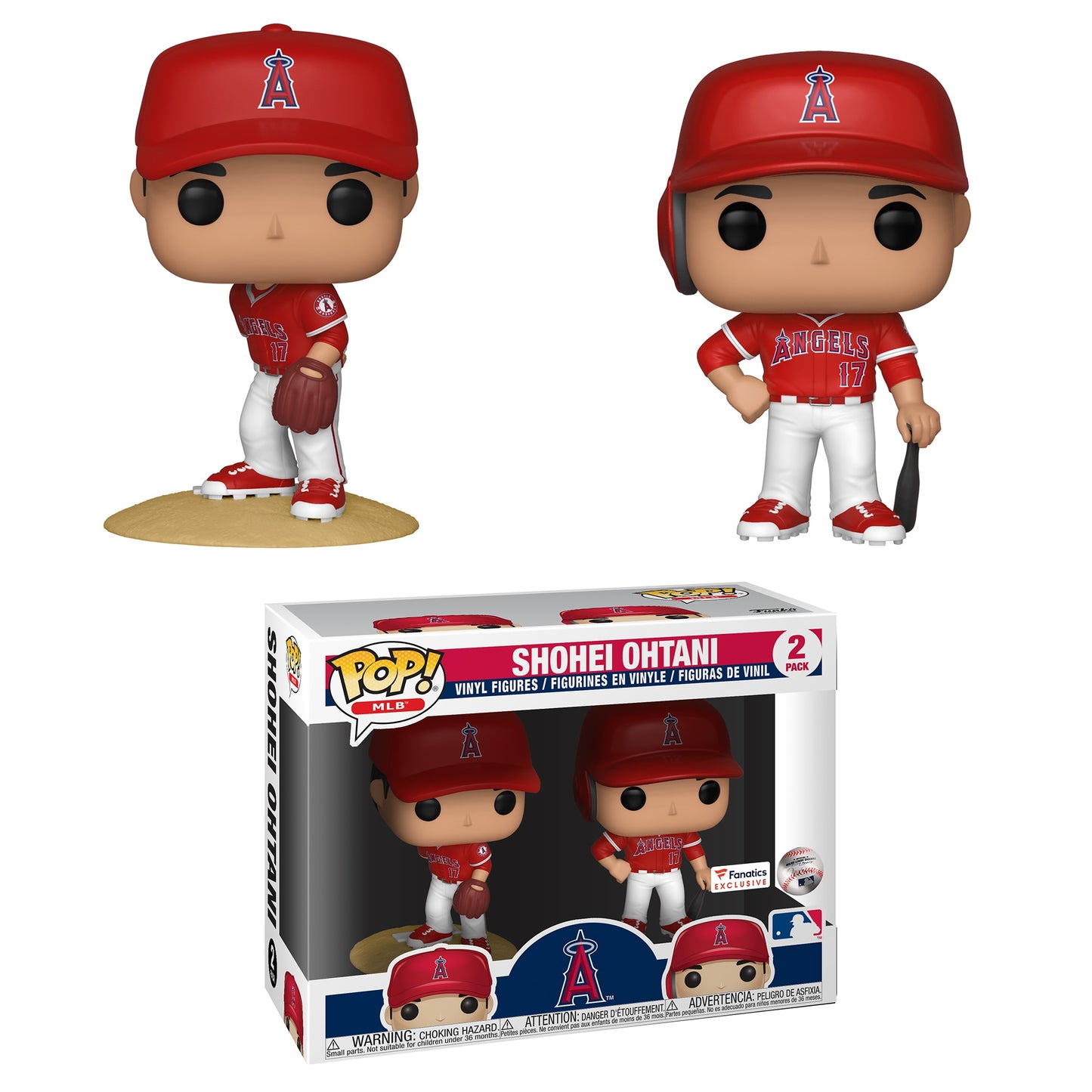 Funko Pop!  MLB - Shohei Ohtani LA Angels 2-Pack *FANATIC EXCLUSIVE*