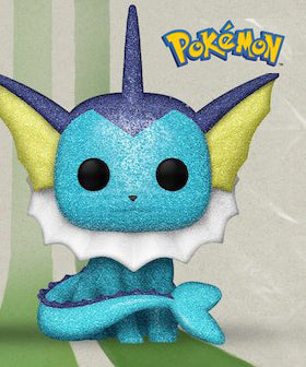Funko Pop! Games: Pokemon - Vaporeon (Diamond) #627 [2021 ECCC Spring Convention Exclusive] *NOT MINT*