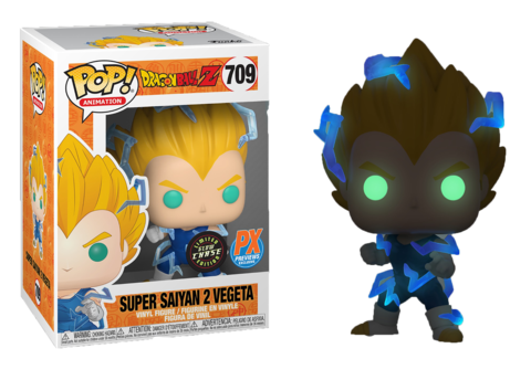 Funko Pop! Anime: Dragon Ball Z (DBZ) - Super Saiyan 2 (SSJ2) Vegeta #709 [PX Previews Exclusive]