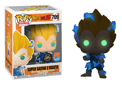 Funko Pop! Anime: Dragon Ball Z (DBZ) - Super Saiyan 2 (SSJ2) Vegeta #709 [PX Previews Exclusive]