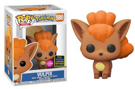 Funko Pop! Games: Pokemon - Vulpix (Flocked) #580 [2020 Shared Convention Exclusive]