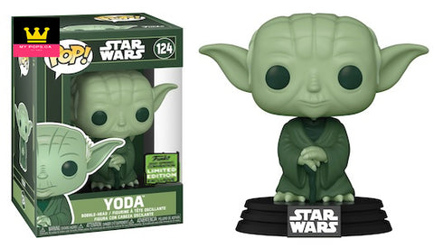 Funko Pop! Star Wars Yoda (Military Green) **2021 ECCC SPRING CON EXCL** #124